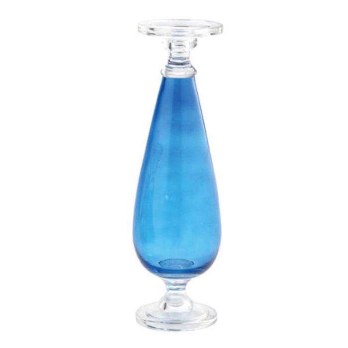CANDLEHOLDER H:16.5" D:4.5" BLUE 