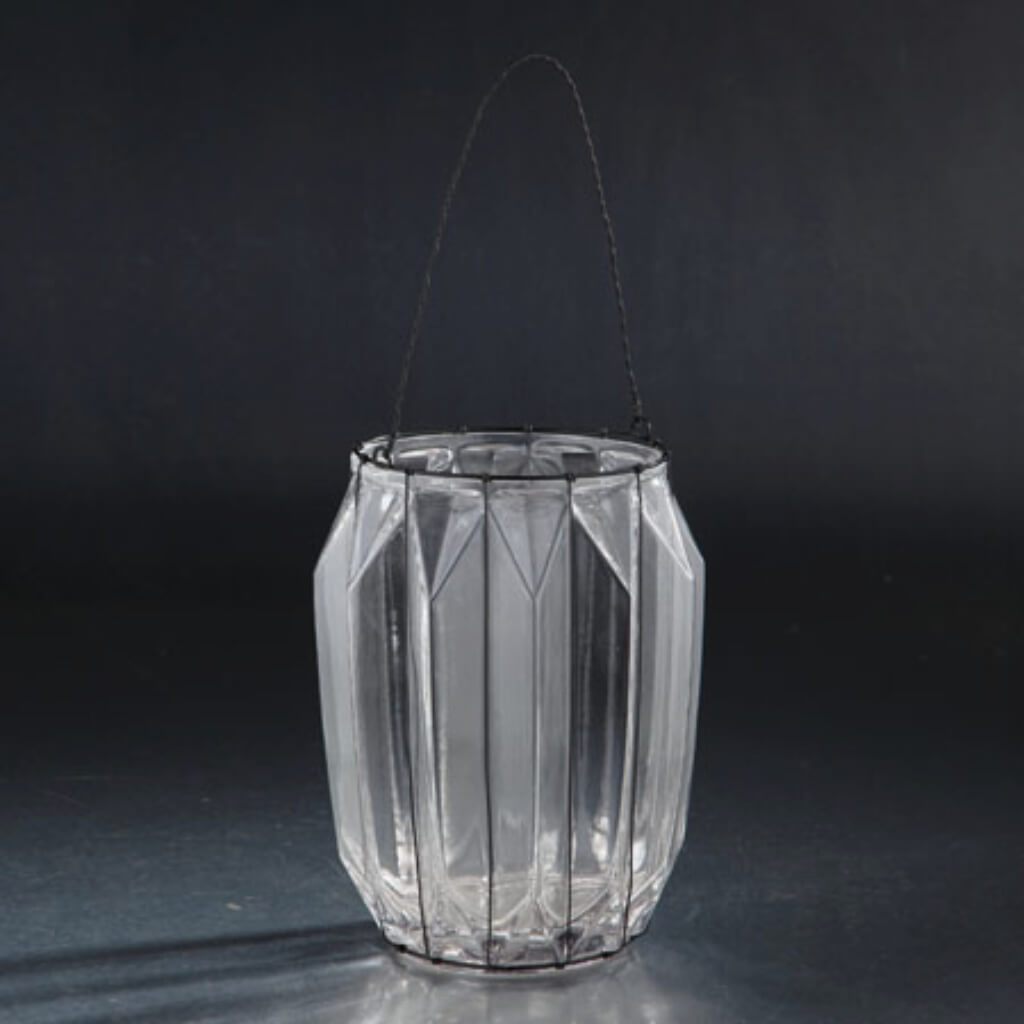 Vase H:9.5" D:7.5" Clear 