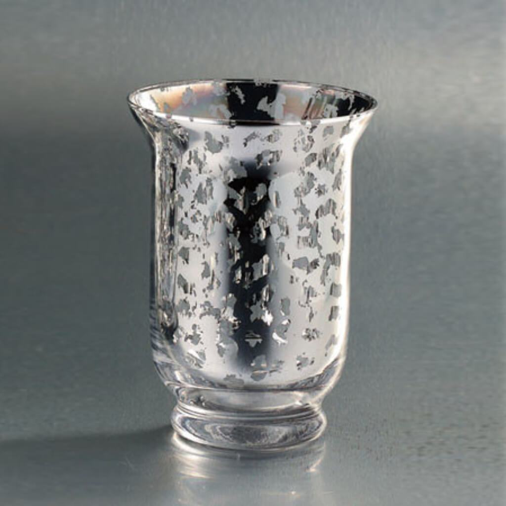 Hurricane Candleholder H:6&quot;D:4.5&quot; Silver 