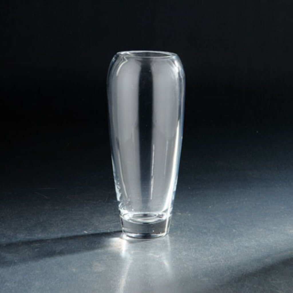 Vase H:11.5" D:4.5" Clear 