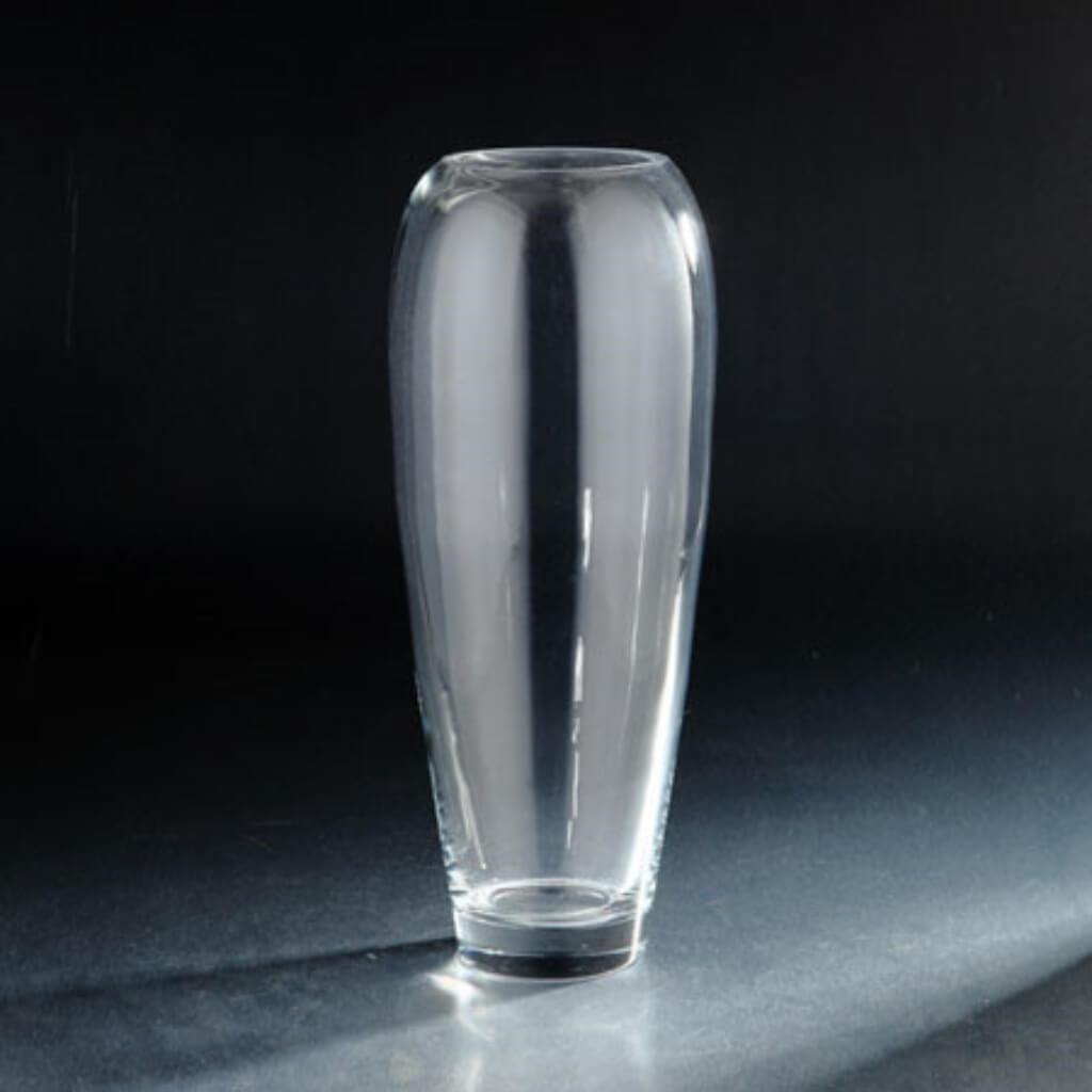 Vase H:15" D:6.5" Clear 