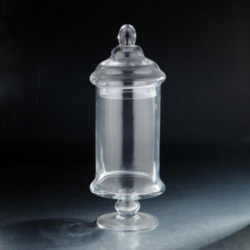 Jar W/Lid H:19&quot; D:7.5&quot; Clear 