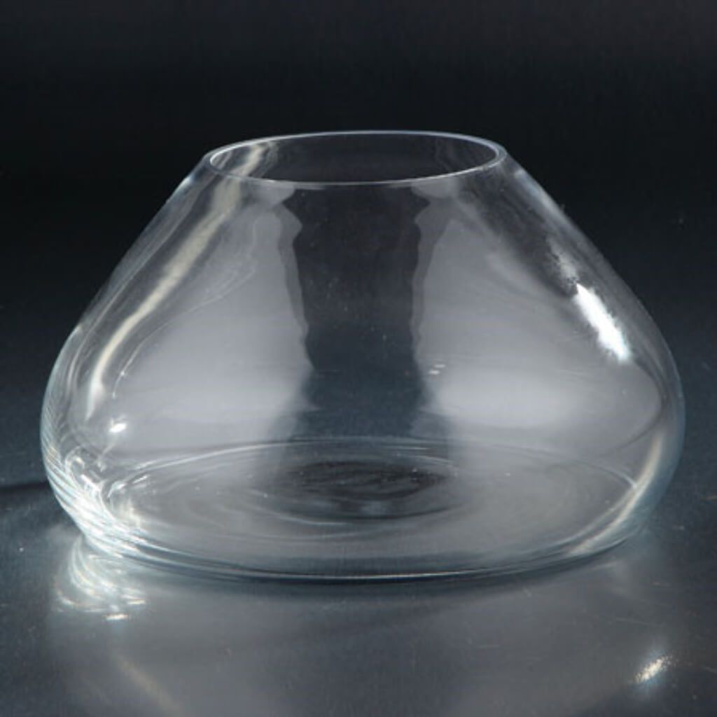 Vase H:6" D:10" Clear 