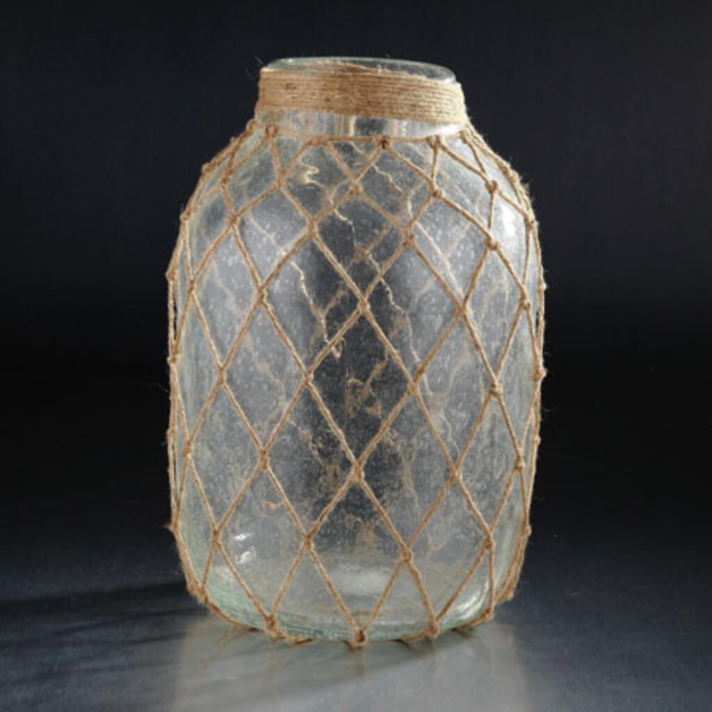 Vase H:15" D:9.5" Clear 