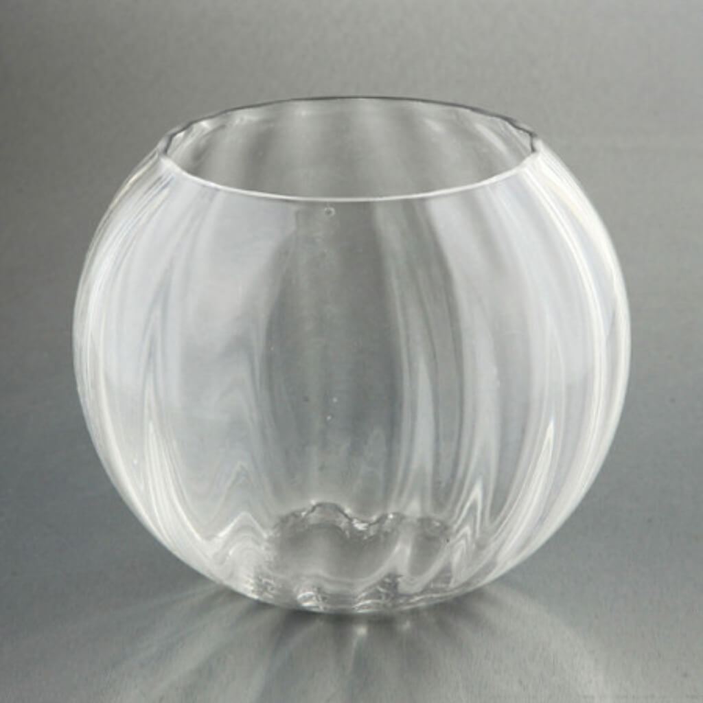 Ball With Edge H:6&quot; D:8&quot; Clear 