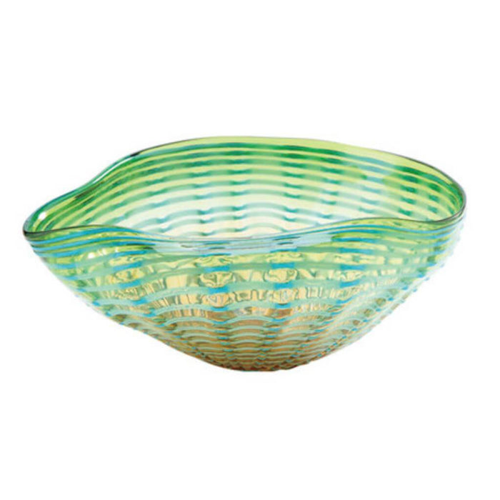 Bowl L:15.5"W:12"H:7.5" Green 