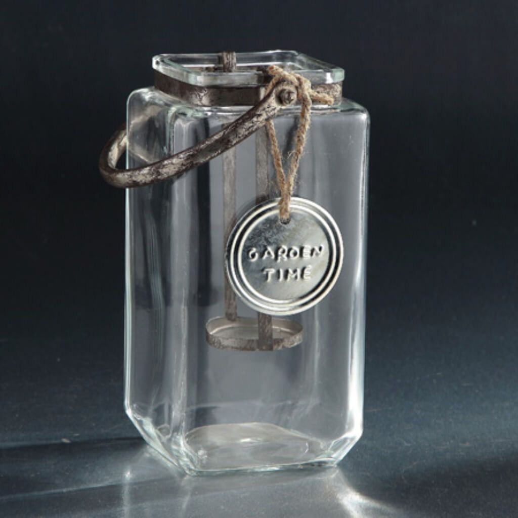 Candleholder L:6"W:5.5"H:8.5" Clear 