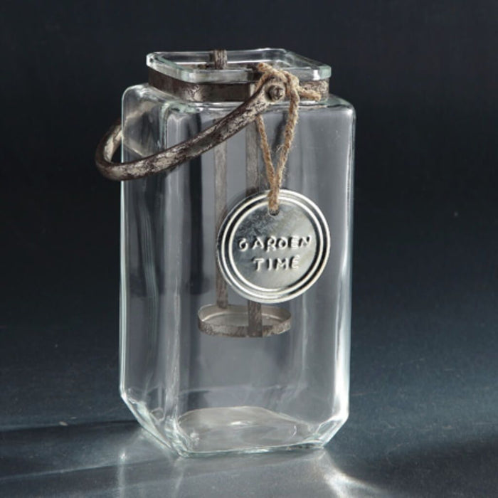 Candleholder L:6"W:5.5"H:8.5" Clear 