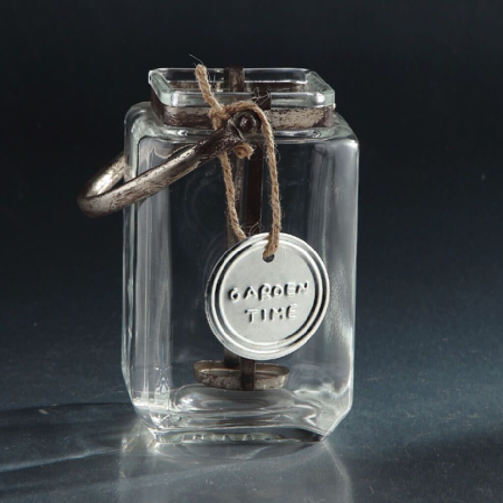 Candleholder L:6"W:5.5"H:7" Clear 