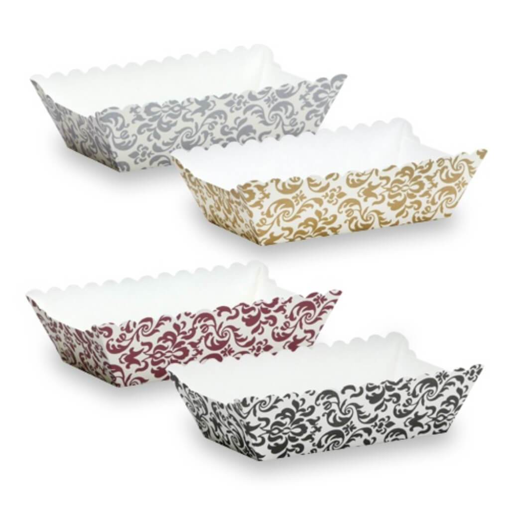 Elements Rectangle Mini Loaf Baking Pans Assorted Colors 12 Count 