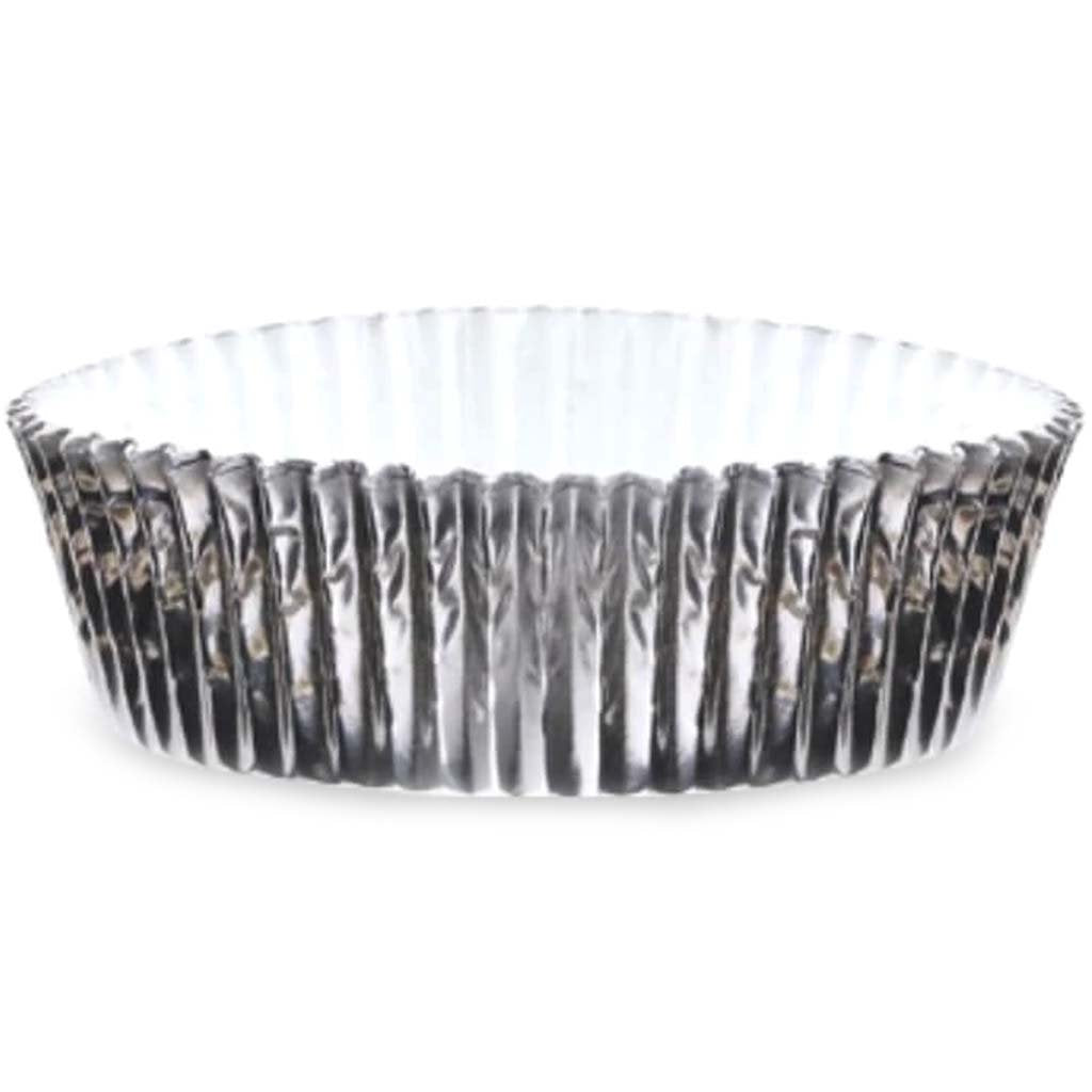 Elements Self Standing Foil Baking Cups Silver 48 Count 3&quot; 