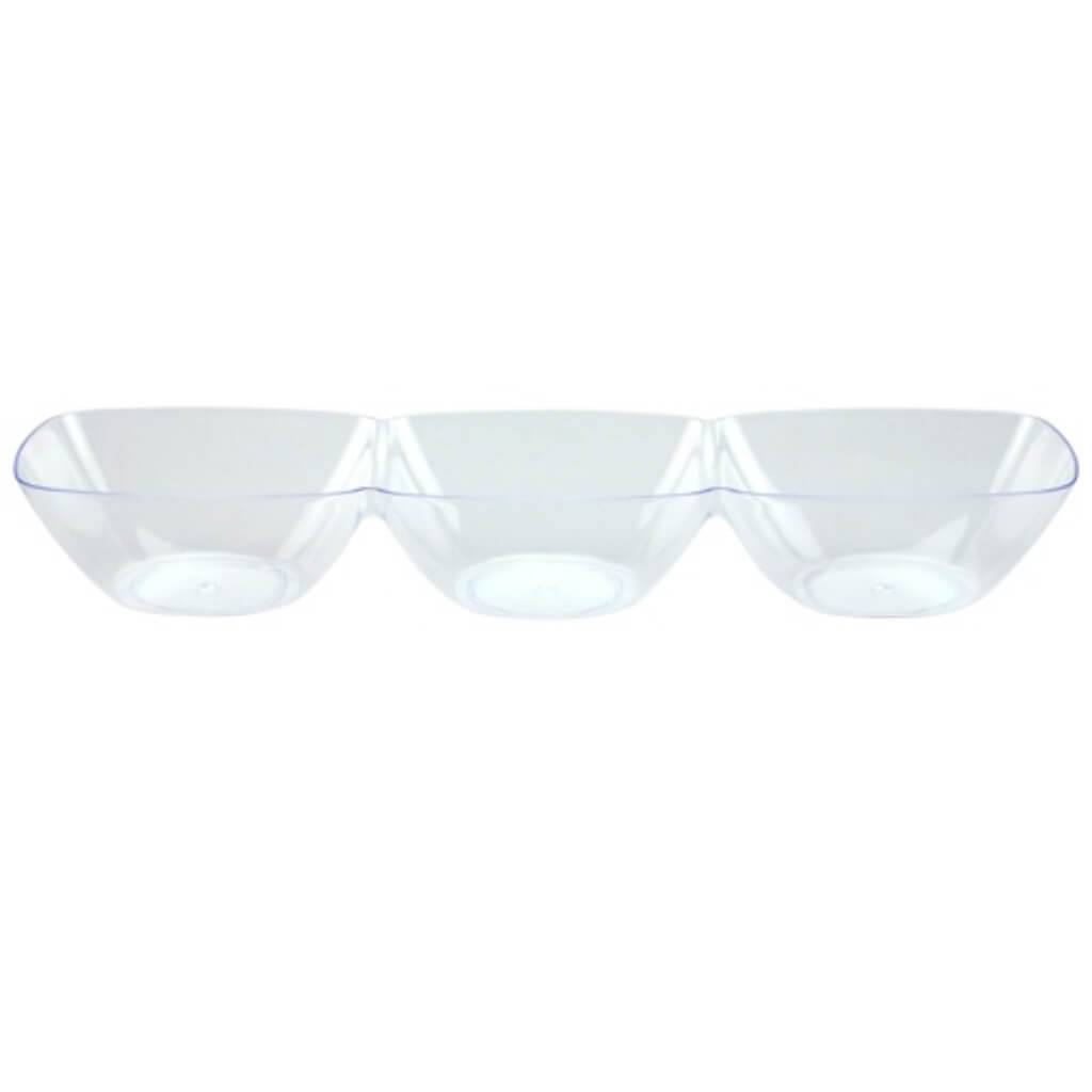 Mini 3 Dip Dish 6 Count Clear 