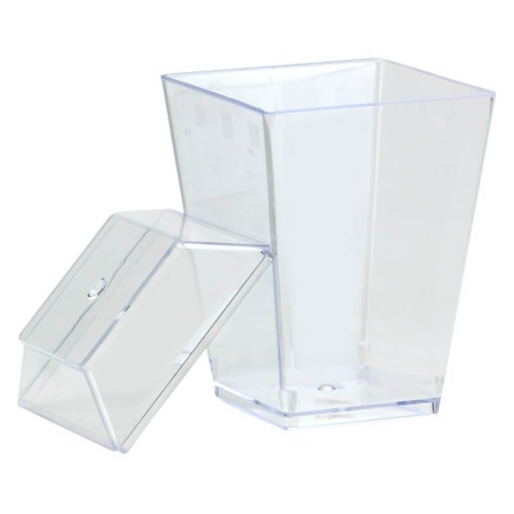 Mini Gourmet Dish With Stand Lids 8 Count Clear 