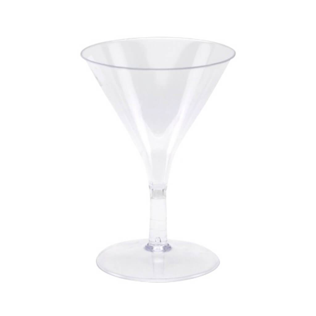 Mini Petite Martini Cup 10 Count Clear 