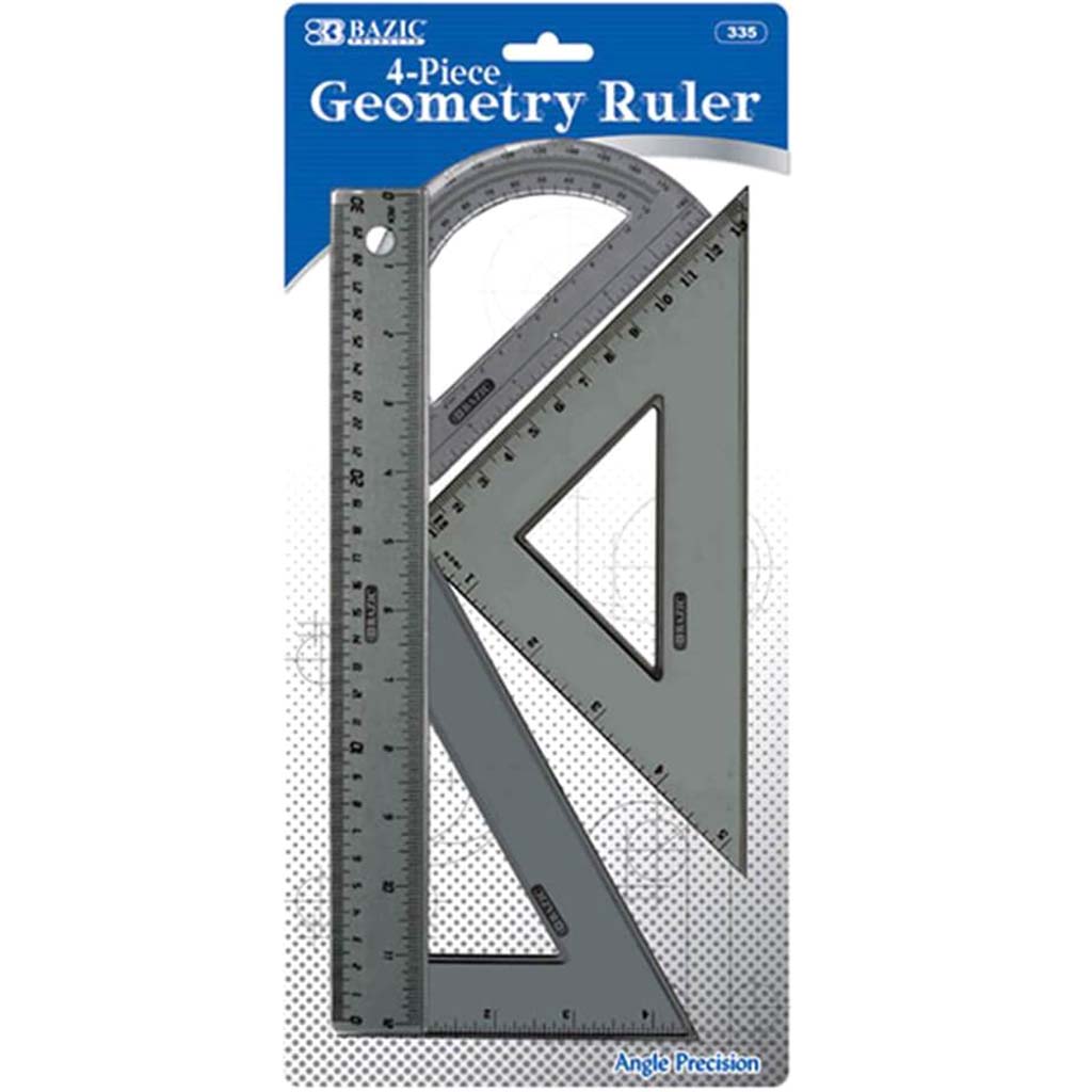 Geometry Ruler Combination 4pcs 