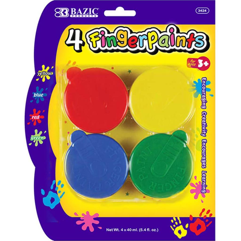 Finger Paint Pack of 4 x 40ml 