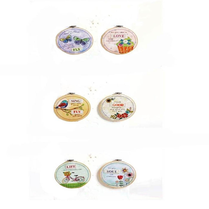 Canvas Embroidery Hoop Wall Art 6 