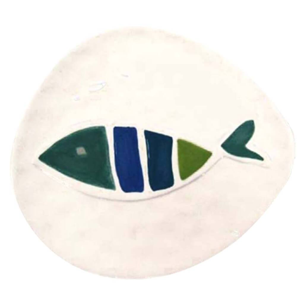 Dolomite White Fish Plate 