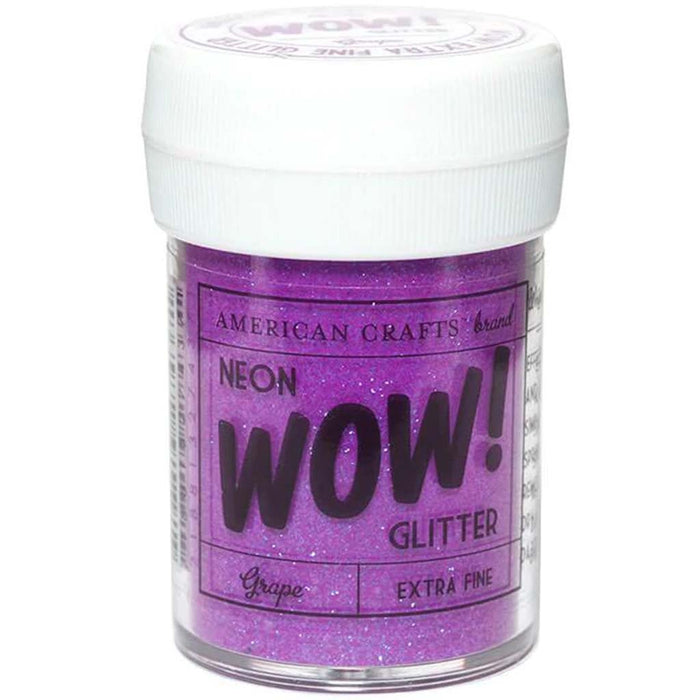 Neon Wow Extra Fine Glitter Grape 1oz bottle