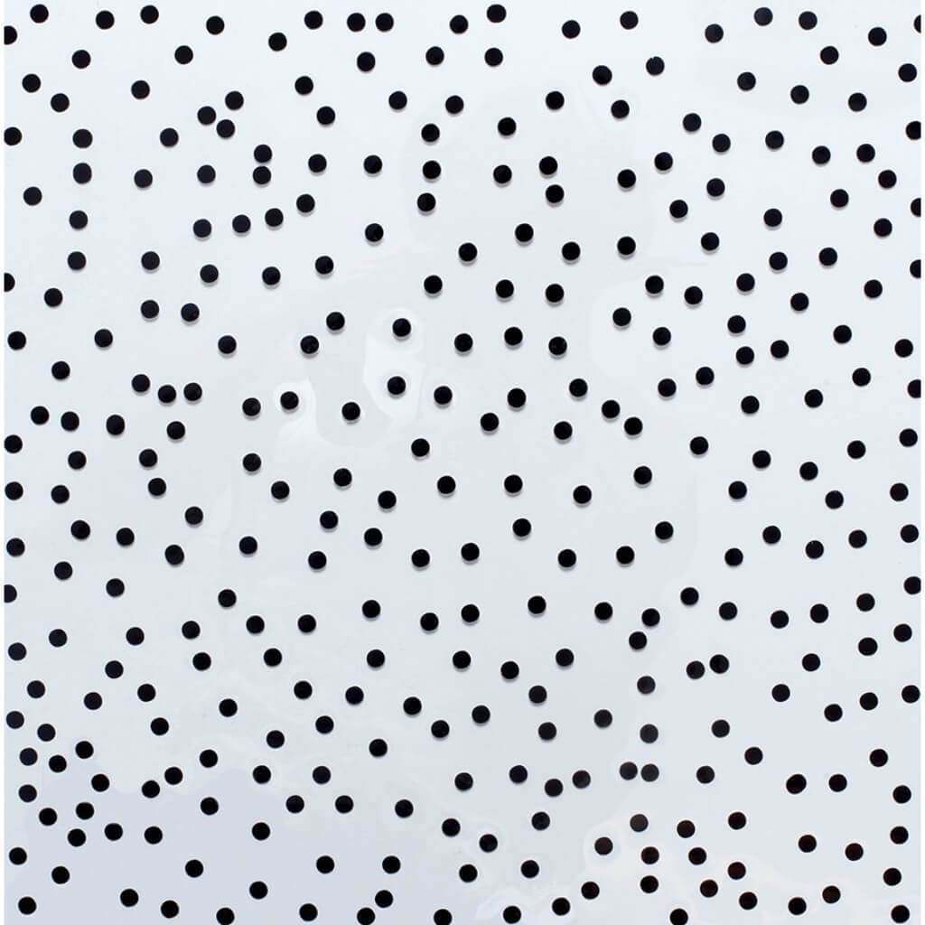 PAPER CONFETTI DOT BLACK 12IN X 12IN 