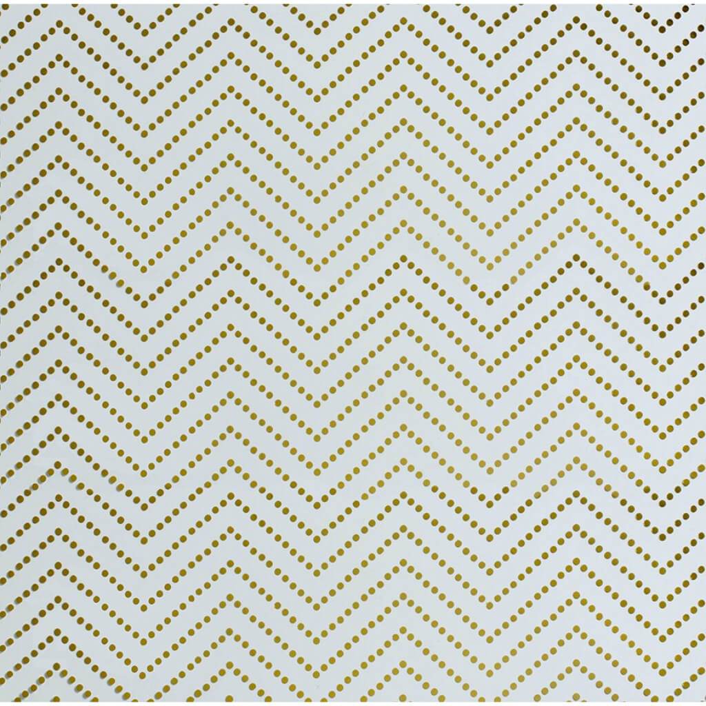 PAPER CHEVRON DOT GOLD 12IN X 12IN 