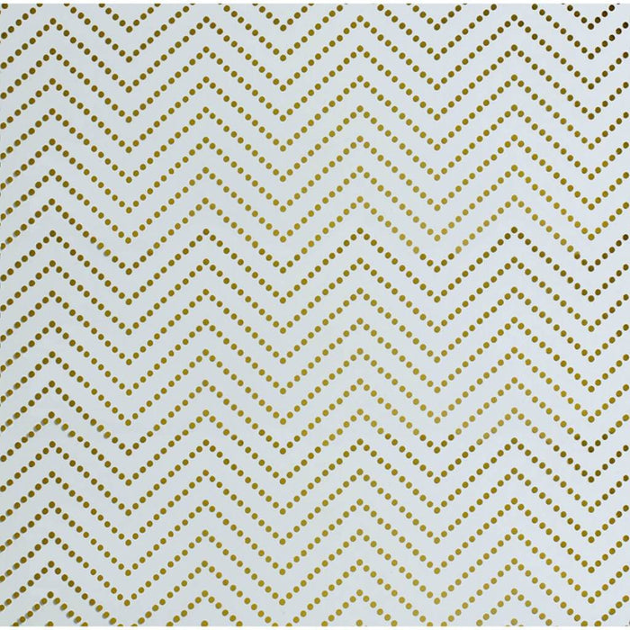 PAPER CHEVRON DOT GOLD 12IN X 12IN 
