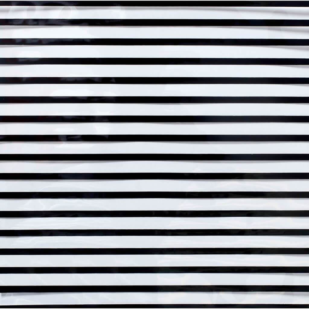 PAPER CLEARLY STRIPE BLACK 12IN X 12IN 