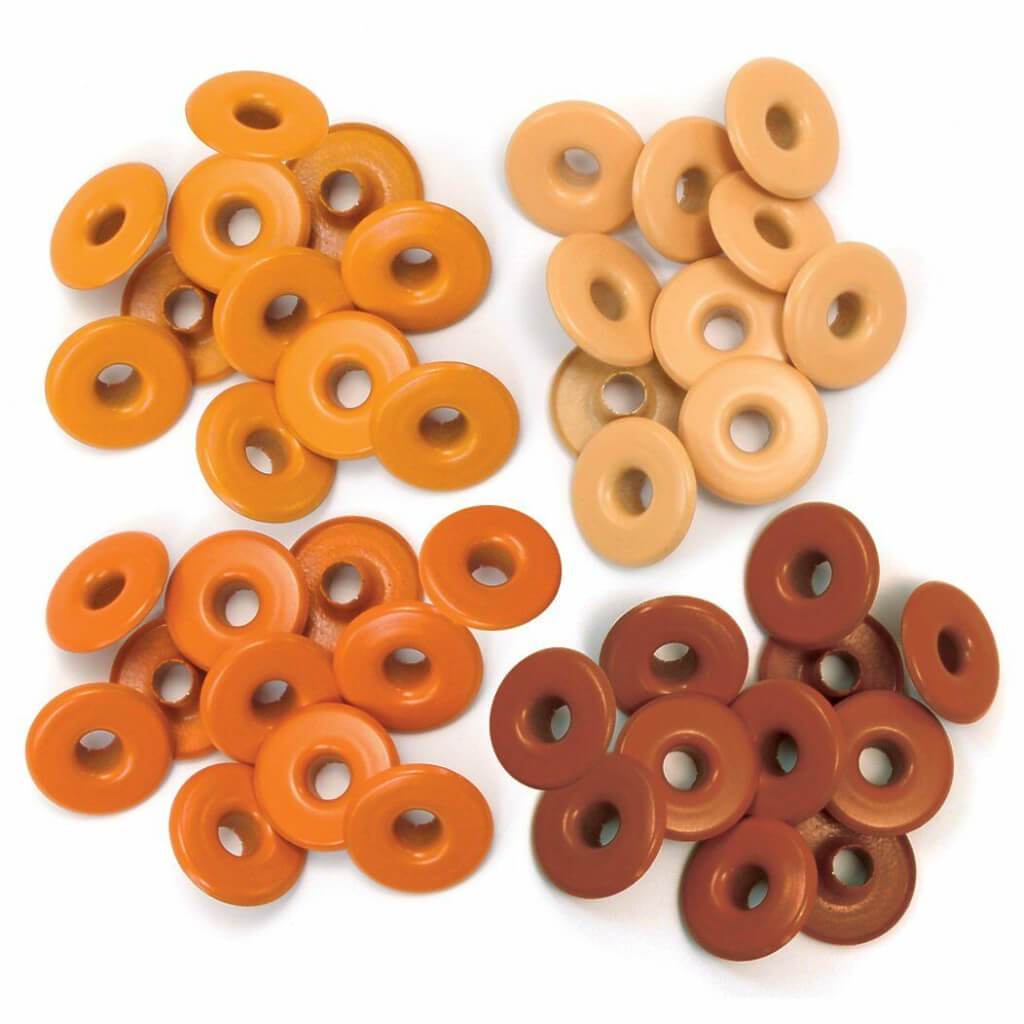 Wide Eyelets Aluminum Orange 