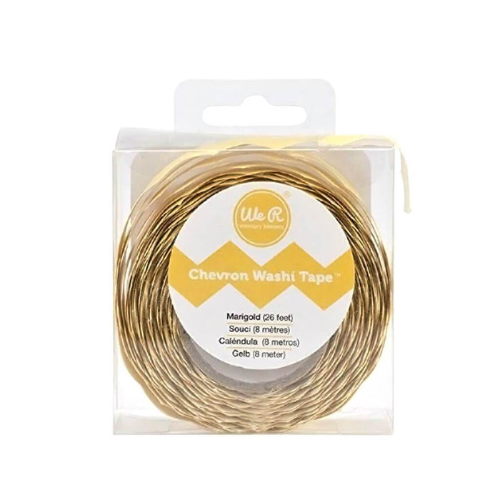 We R Makers 1in Marigold Chevron Washi Tape Roll 26ft