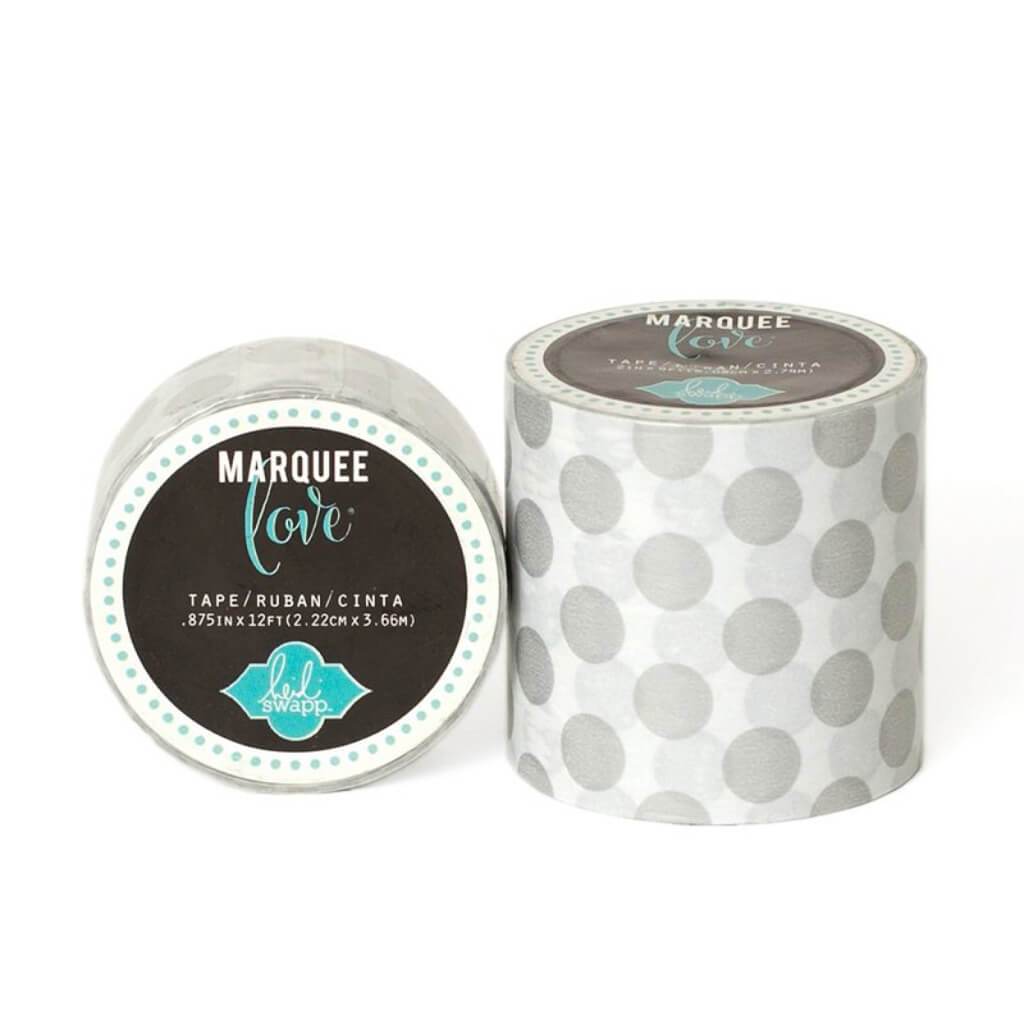 MARQUEE TAPE SILVER DOT 2IN 