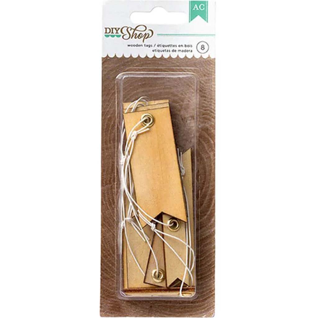 DIY Shop Tags Wood Narrow