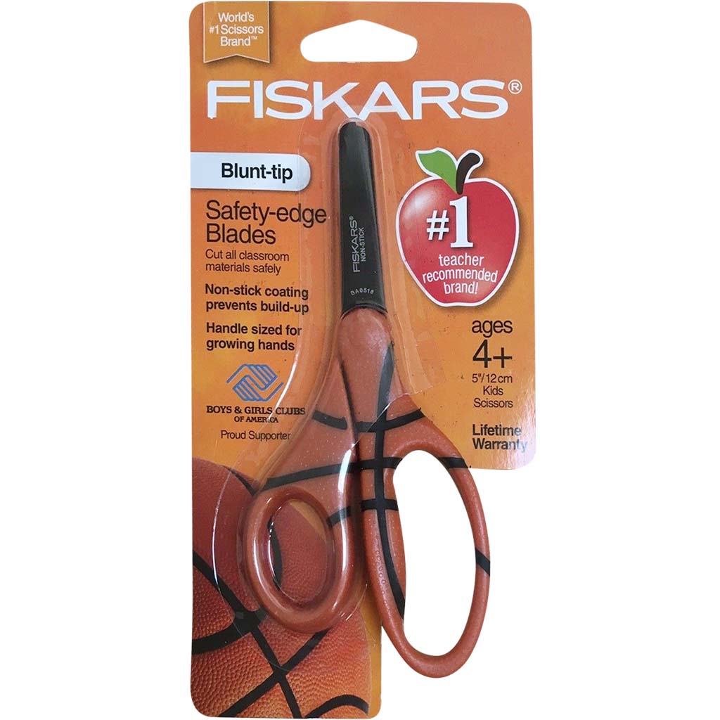 Kids Sport Blunt Tip Safety Edge Blade Scissors Baseball Football 