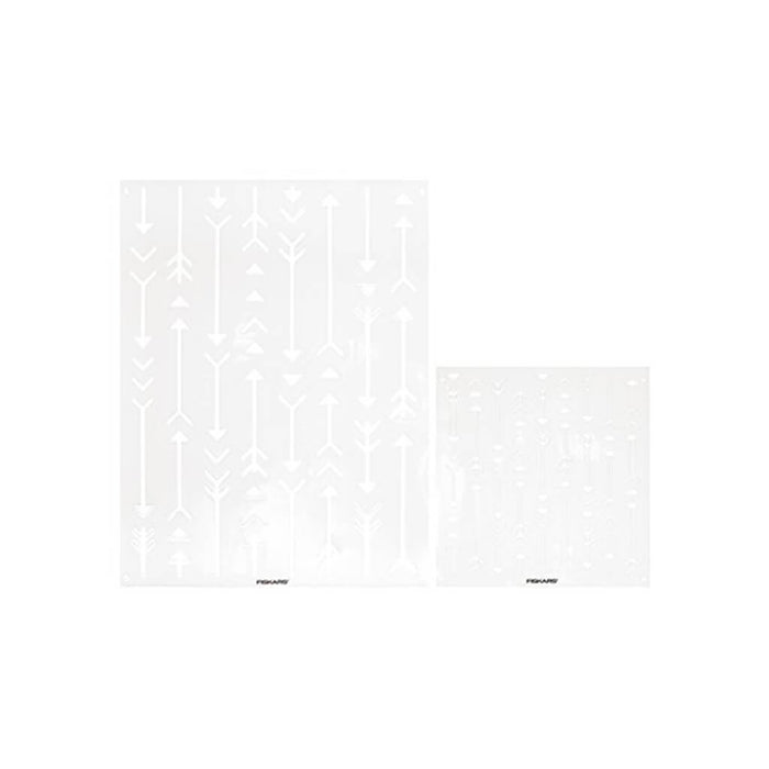 Fiskars 2 Pack Stencil Set, Native Arrows 