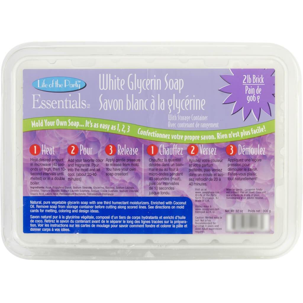 SOAP - WHITE GLYCERIN 2 LB.