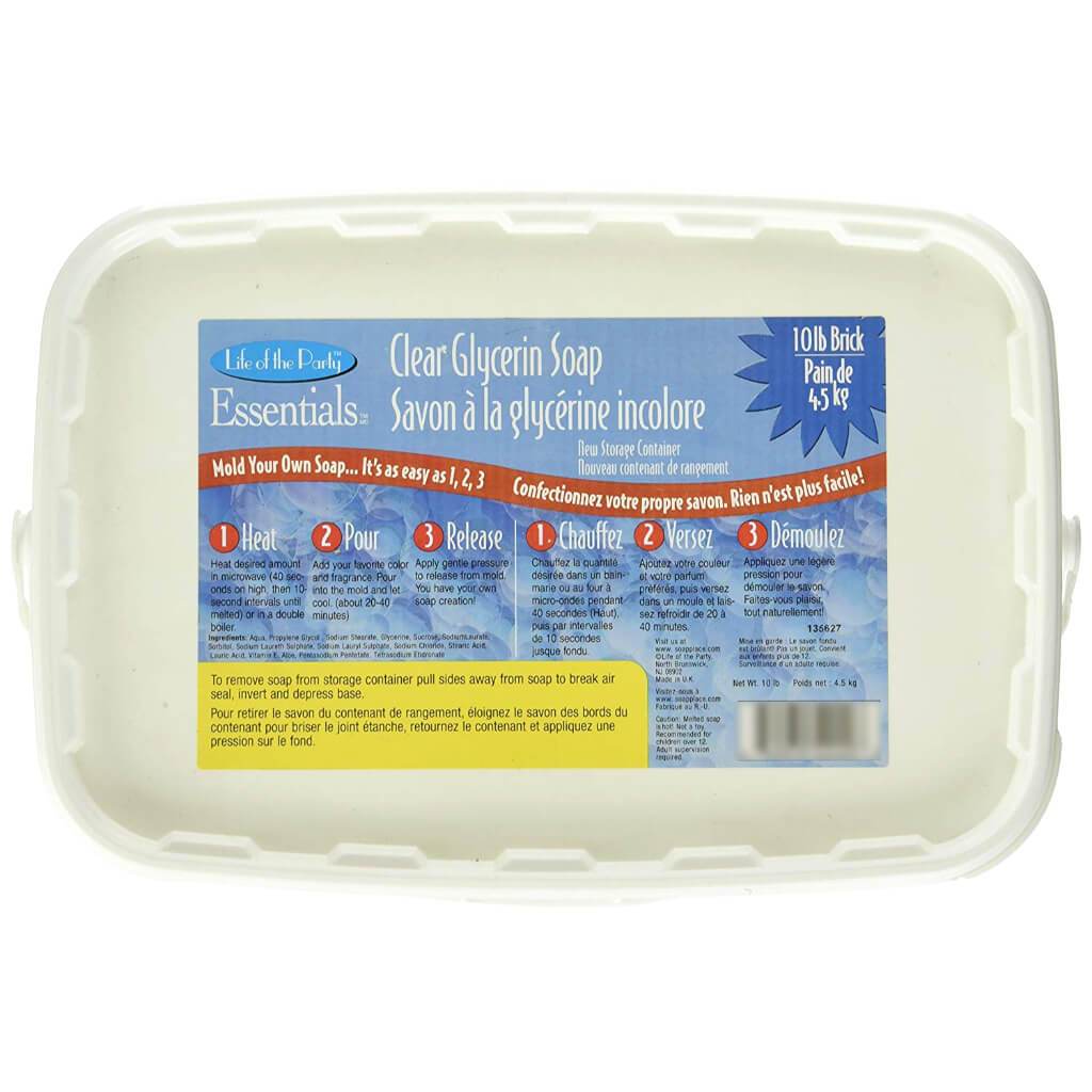 10LB. CLEAR SOAP TUB 2EA/CS