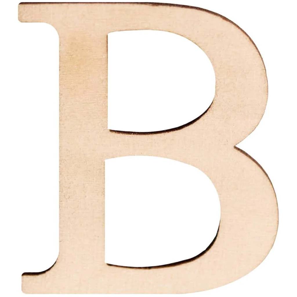 Wood Letter B 1.5in