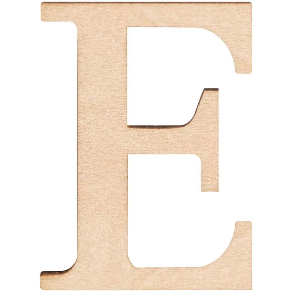 Wood Letter E 1.5in