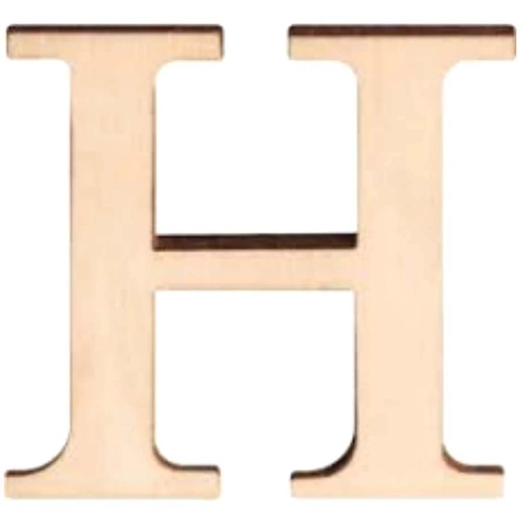Wood Letter H 1.5in