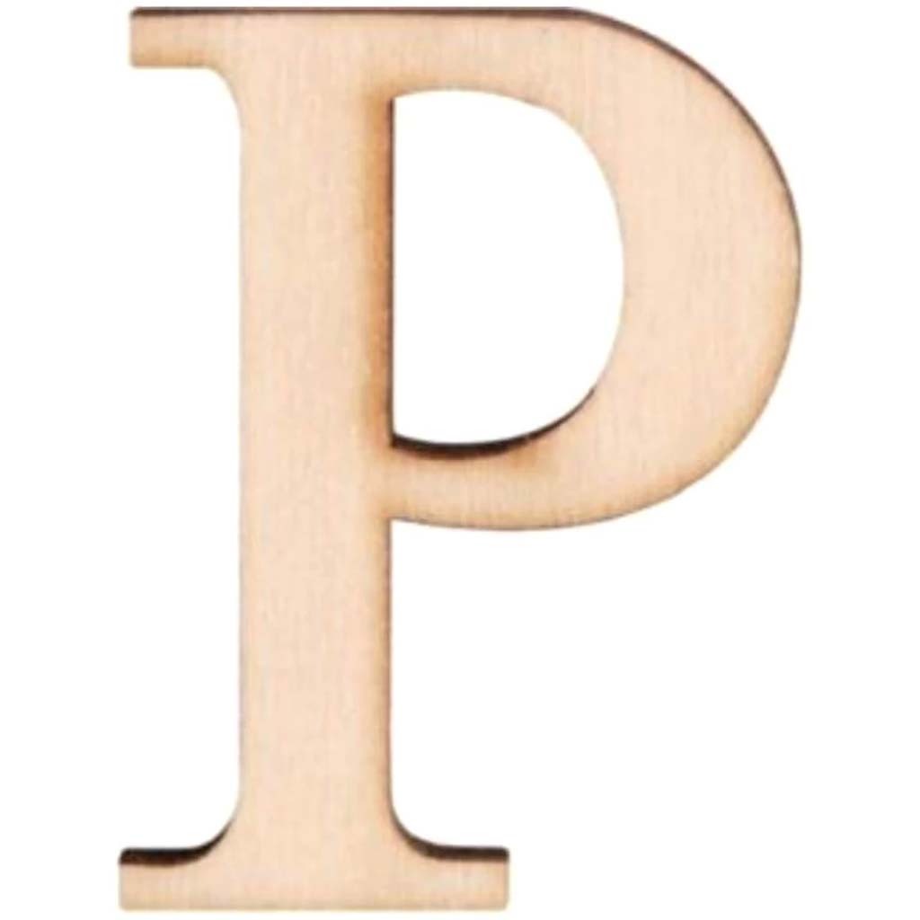 Wood Letter P 1.5in