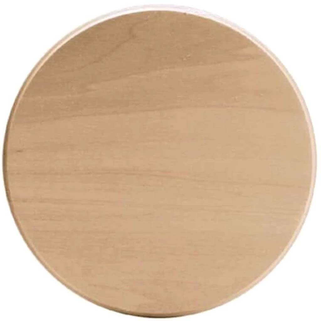 Basswood Circle Thin Plaque 6in x 6in 