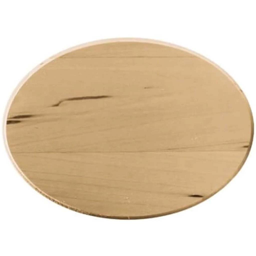 Basswood Oval Thin Plaque 5in x 7in 