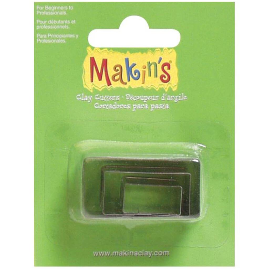 Makin's Clay Cutters 3/Pkg Rectangle