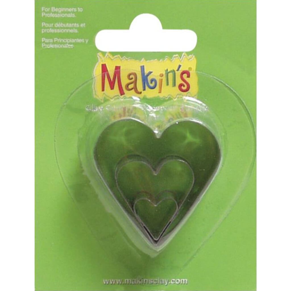 Makin's Clay Cutters 3/Pkg Heart
