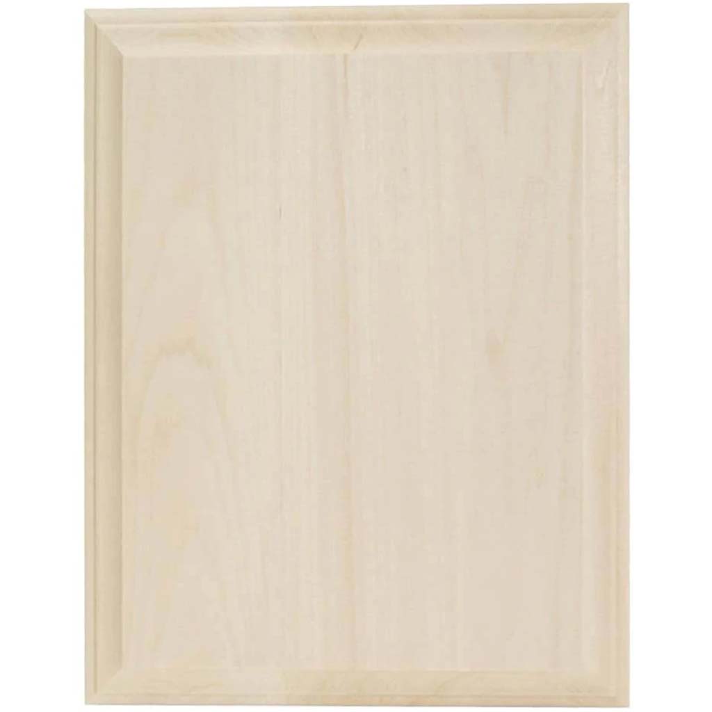 Basswood Rectangle Plaque Wide Edge 11in x 14in 