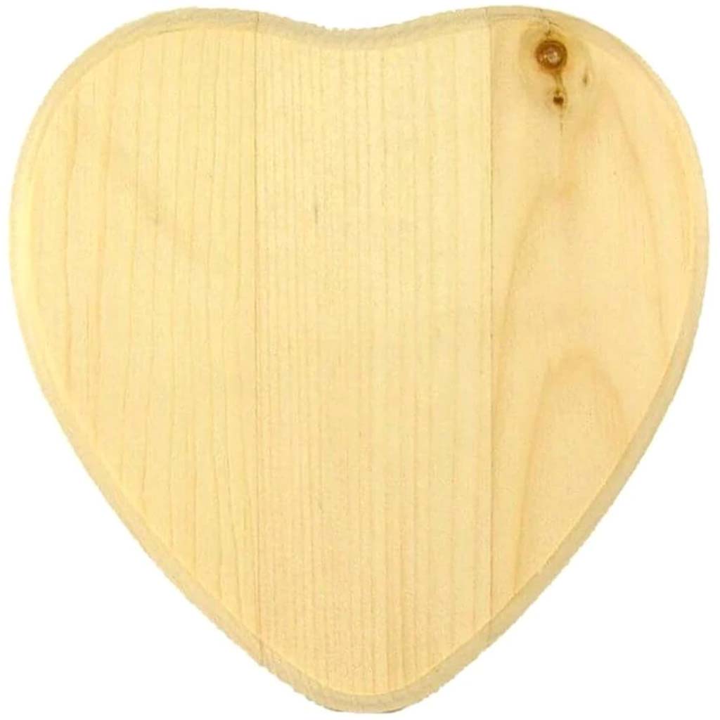 Pine Heart Plaque 6.75in x 6.75in 