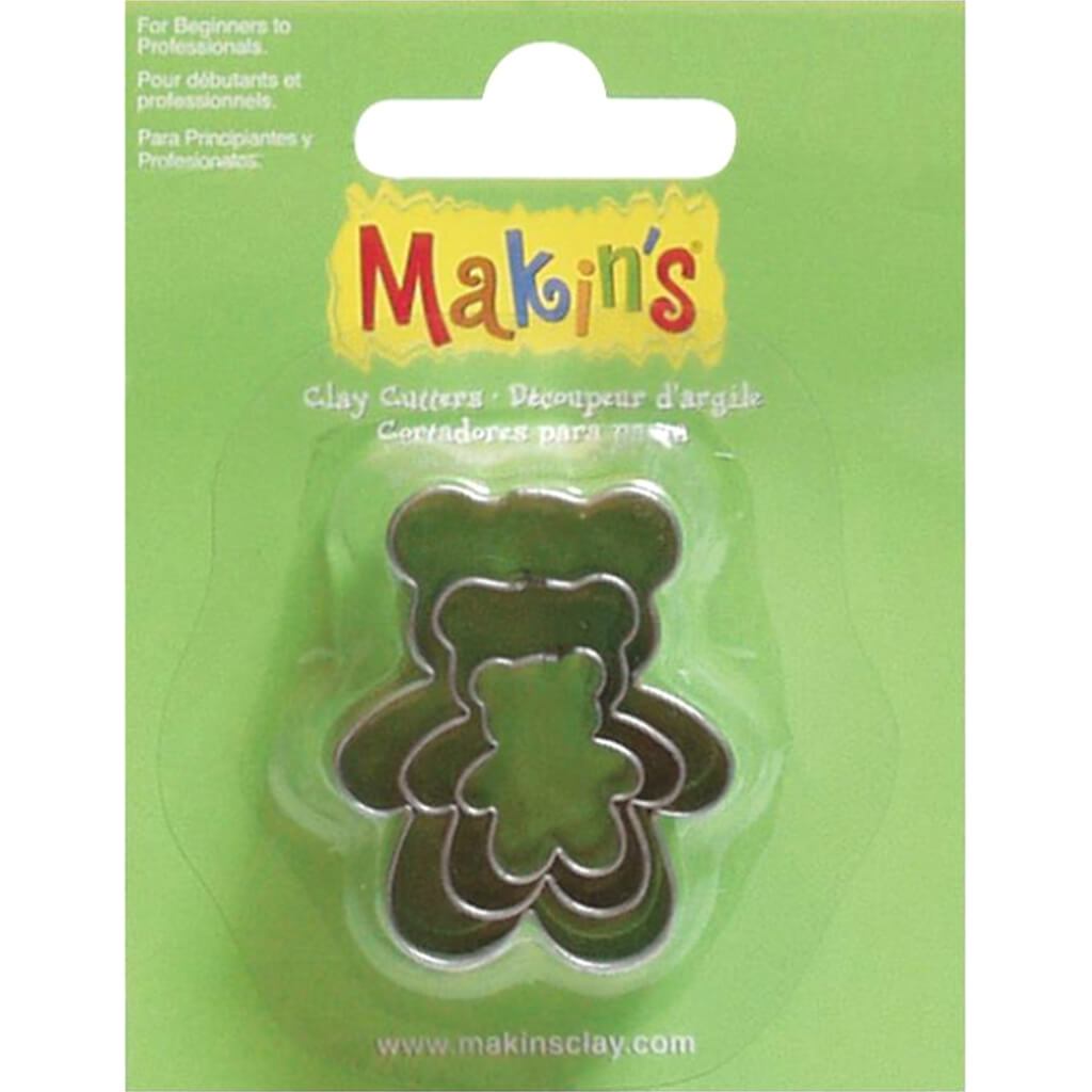 Makin's Clay Cutters 3/Pkg Teddy Bear