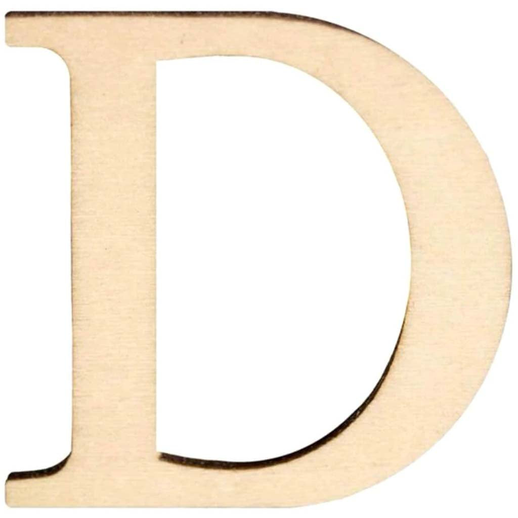 Wood Letter D 1.5in