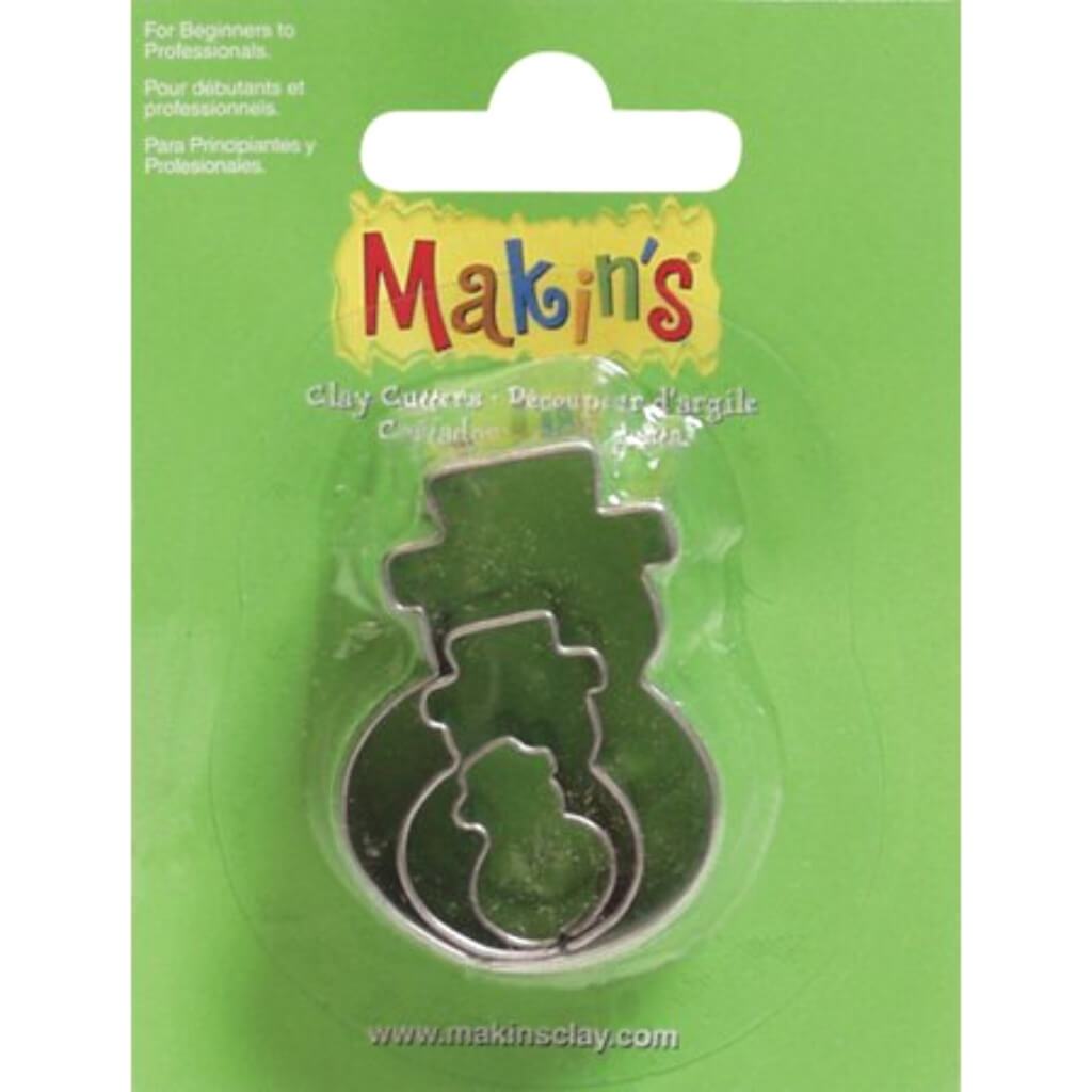 Makin's Clay Cutters 3/Pkg Snow Man