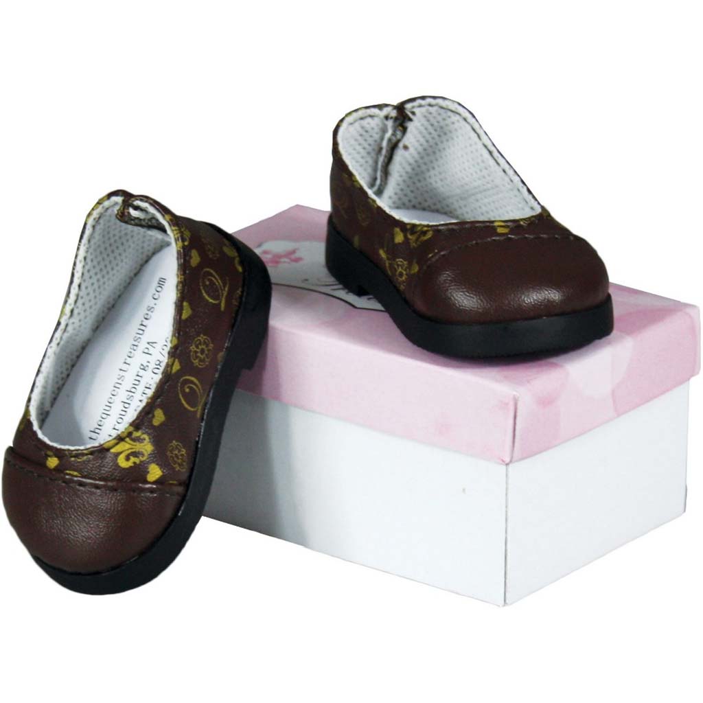 The Queen&#39;s Treasures 18in Doll &quot;Designer&quot; Flat Slip-on Shoe