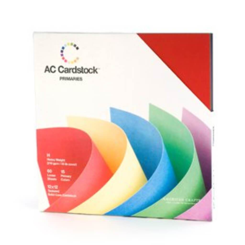 CARDSTOCK CORE PRIMARIES 60SHEETS 12IN X 12IN 